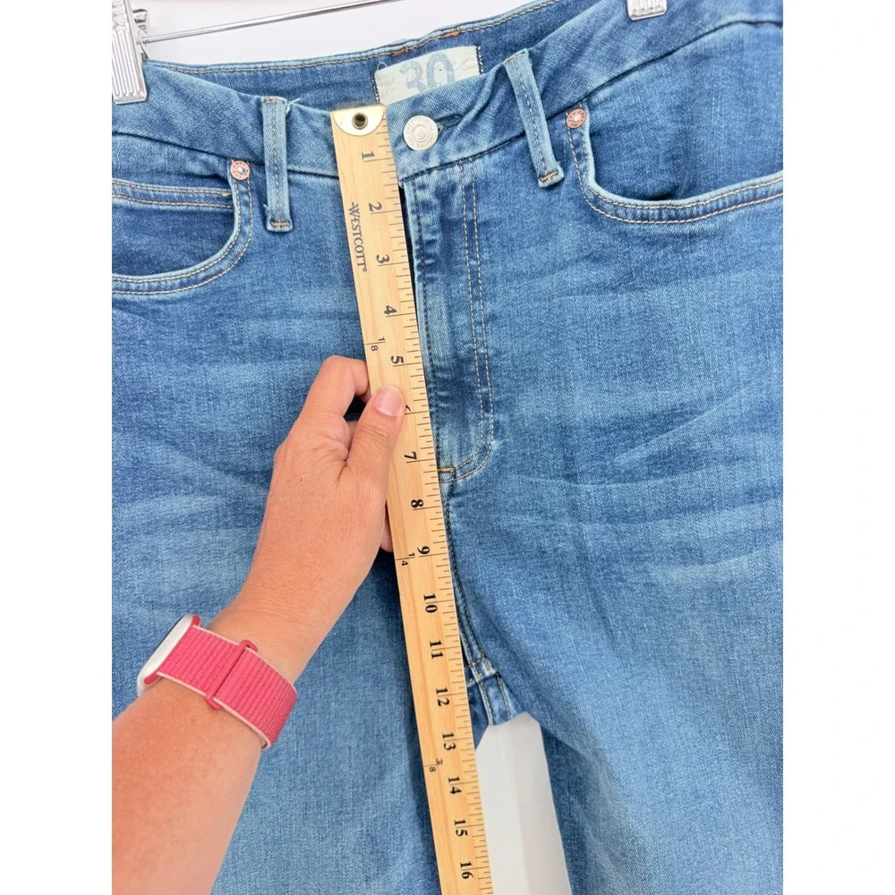 Free People We The Free Jeans 30 Blue High Rise Skinny Boho Indie Aesthetic